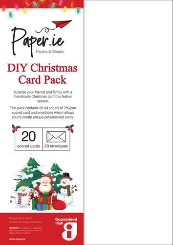 DIY Christmas Card Pack - Prisma Textured Paper