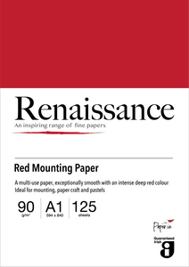 Red Mounting Paper