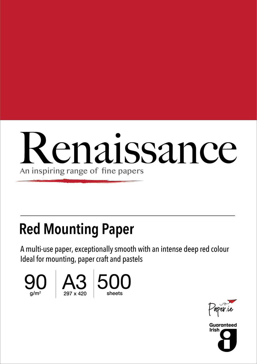 Red Mounting Paper