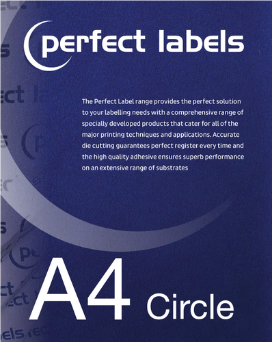 Circular A4 Die Cut Labels