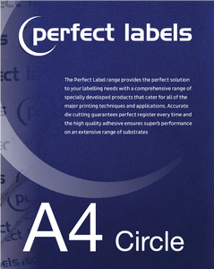 Circular A4 Die Cut Labels